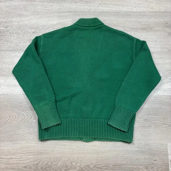 AMI Alexandre Mattiusi Big Heart Cardigan Green Women's - Picture 3 of 3